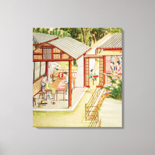 Lienzo La tienda de la modista china
