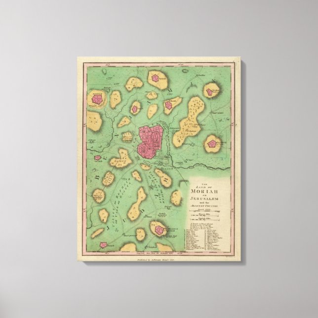 Lienzo La Tierra De Moriah O Jerusalén (Anverso)