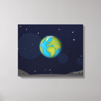 Lienzo La Tierra desde la Luna