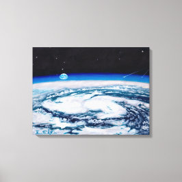 Lienzo La Tierra desde una altura giratoria: estándar de