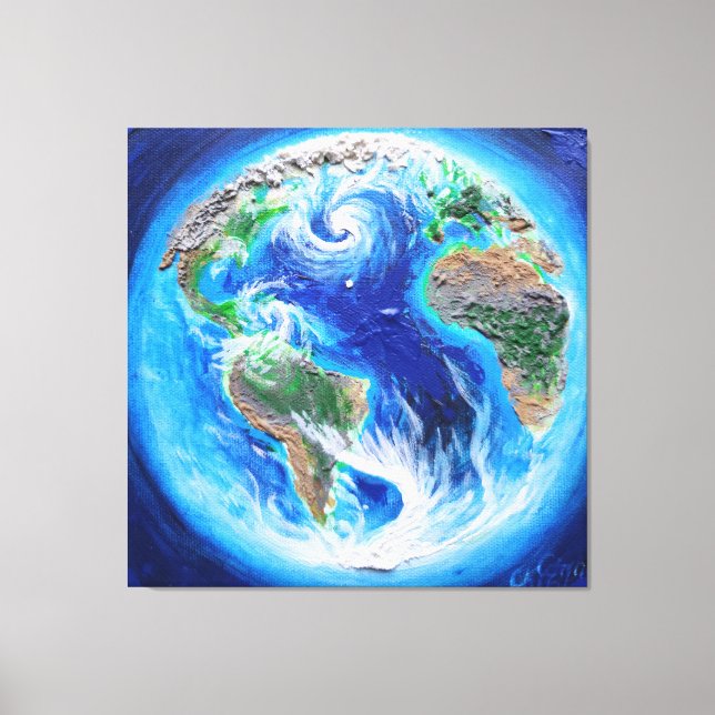 Lienzo La Tierra, el poster del planeta azul (Anverso)