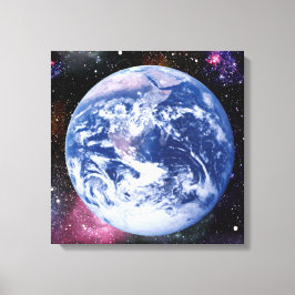 Lienzo La Tierra en el espacio