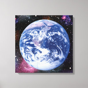 Lienzo La Tierra en el espacio