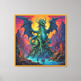 Lienzo La Tierra Es el Dragón