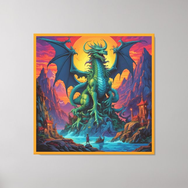 Lienzo La Tierra Es el Dragón (Anverso)