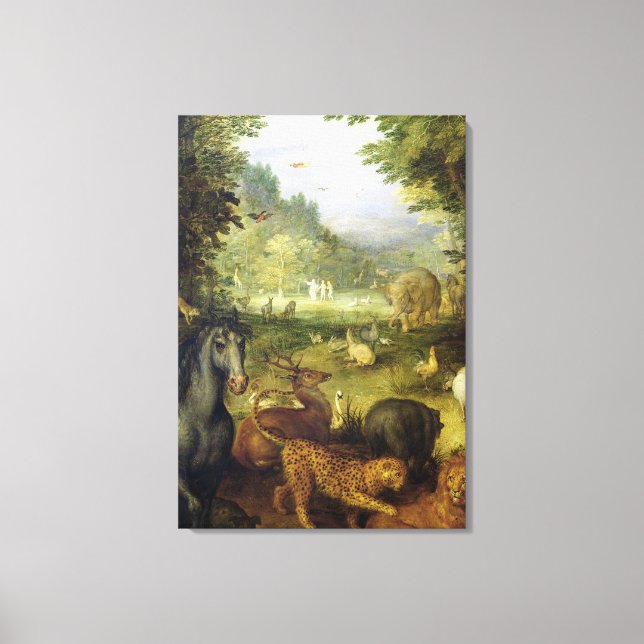 Lienzo La Tierra, o el paraíso terrenal, detalle de (Anverso)