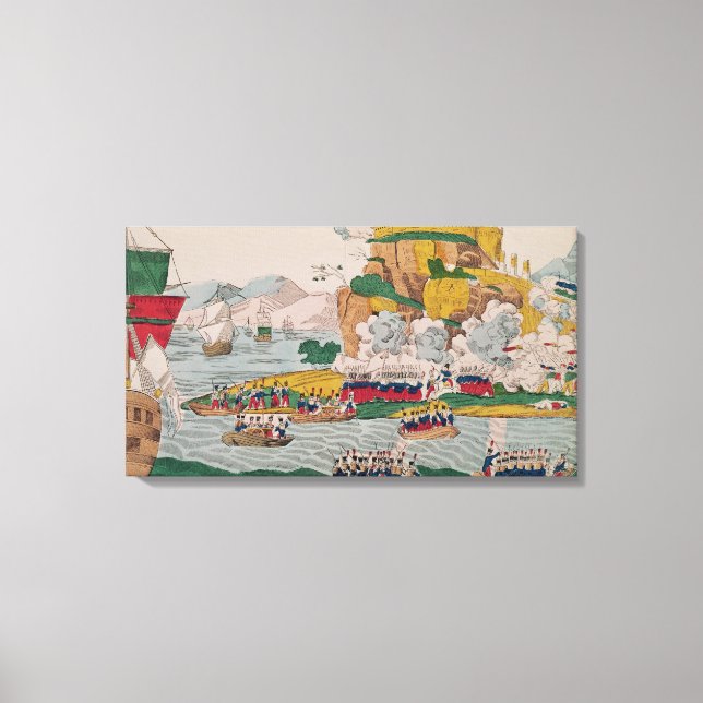 Lienzo La toma de Argel por los franceses (Anverso)