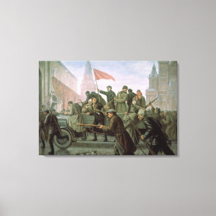 Lienzo La toma del Kremlin de Moscú en 1917, 1938