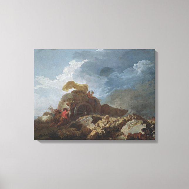 Lienzo La tormenta, c.1759 (Anverso)