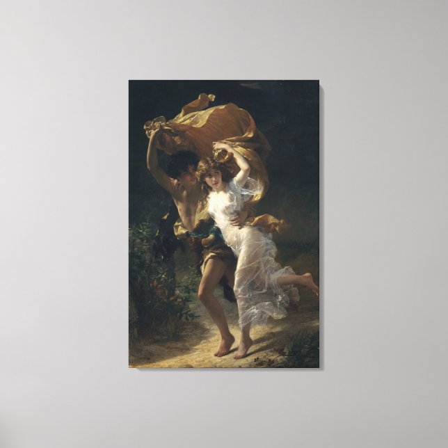 Lienzo La tormenta - Pierre-Auguste Cot (Anverso)