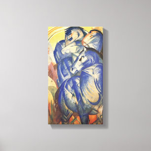 Lienzo La Torre de los Caballos Azules