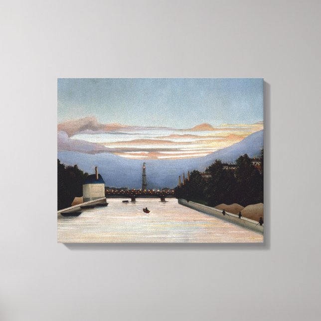 Lienzo La Torre Eiffel | Henri Rousseau (Anverso)