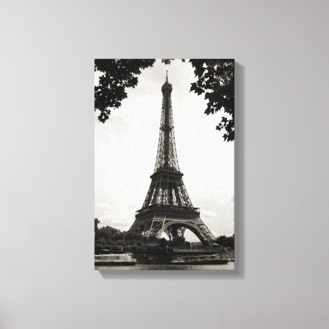 Lienzo La Torre Eiffel, París - tela envuelta (Anverso)