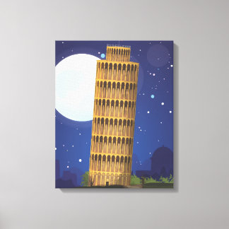 Lienzo La Torre inclinada de Pisa