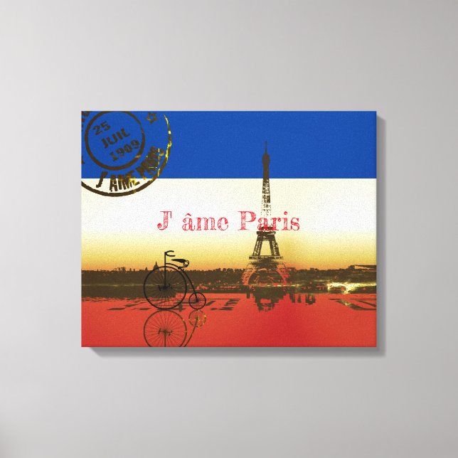 Lienzo La Tour Eiffel (Anverso)