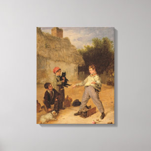 Lienzo La trampa de la rata (aceite en el panel)