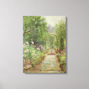 Lienzo La trayectoria del jardín