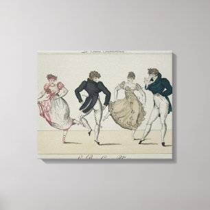 Lienzo La 'Trenis' Quadrille, plato 19 de 'Le Bon Genr.