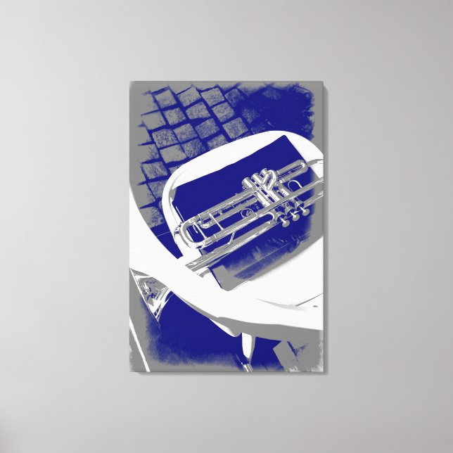 Lienzo La trompeta silenciosa (Anverso)