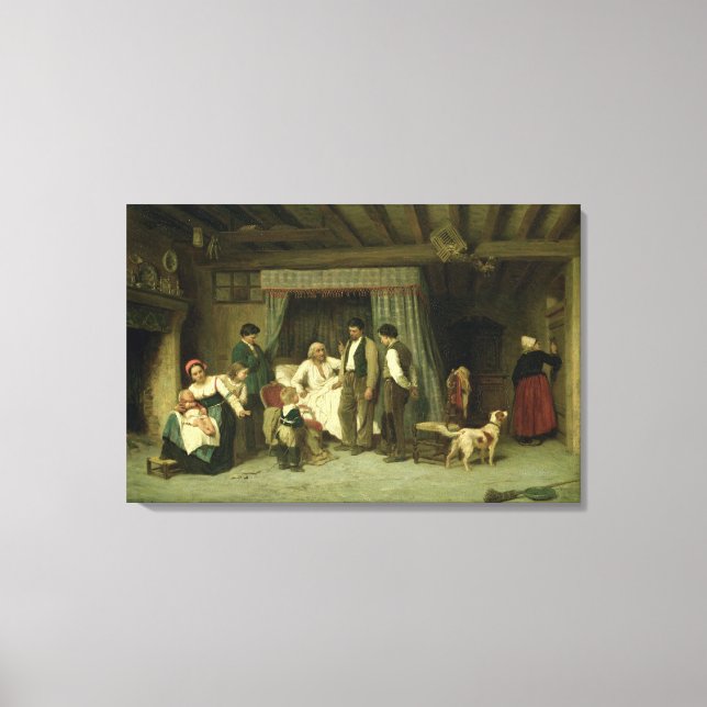 Lienzo La última advertencia, 1886 (Anverso)