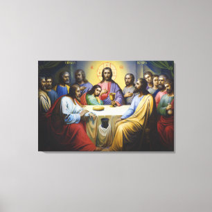 Lienzo La última cena