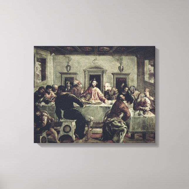 Lienzo La última cena (aceite sobre lienzo) 2 (Anverso)