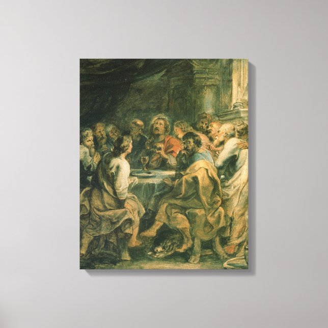 Lienzo La última cena, c.1630-31 (Anverso)