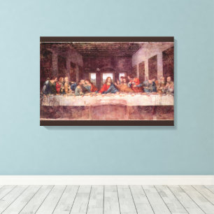 Lienzo La Última Cena de Leonardo da Vinci