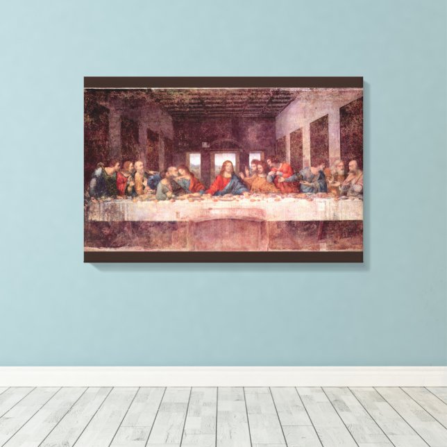 Lienzo La Última Cena de Leonardo da Vinci (Insitu (piso de madera))