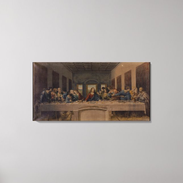 Lienzo La Última Cena Imprime Leonardo Da-Vinci (Anverso)
