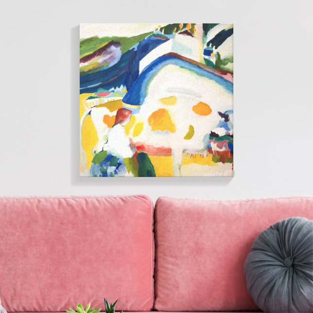 Lienzo La Vaca | Wassily Kandinsky | (Insitu (Sala de estar))