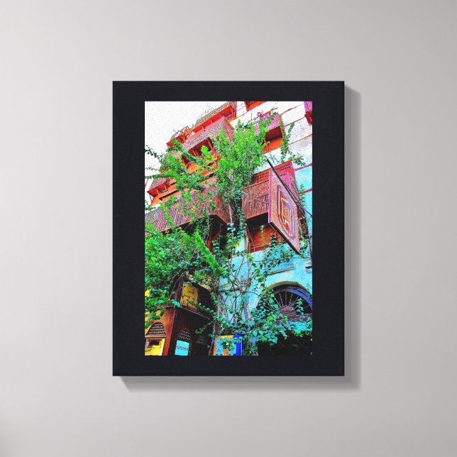 Lienzo La vegetación de Al Balad (Anverso)