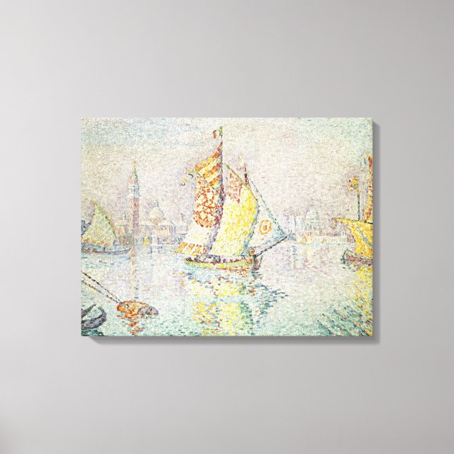 Lienzo La vela amarilla, Venecia, 1904 (Anverso)