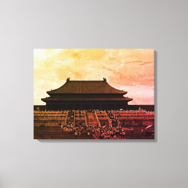 Lienzo La vendimia China Pekin el palacio imperial (Anverso)