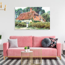 La vendimia Helen Allingham por la puerta del camp