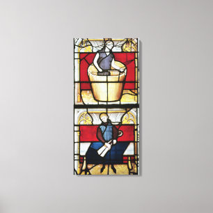 Lienzo La ventana del comerciante del paño