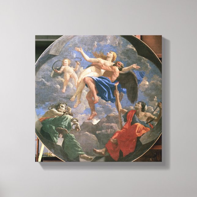 Lienzo La verdad se aleja a paso de la envidia (Anverso)