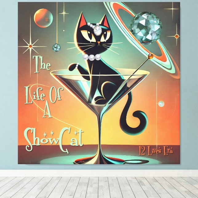 Lienzo La Vida De Una Gata Vedette (Insitu (piso de madera))