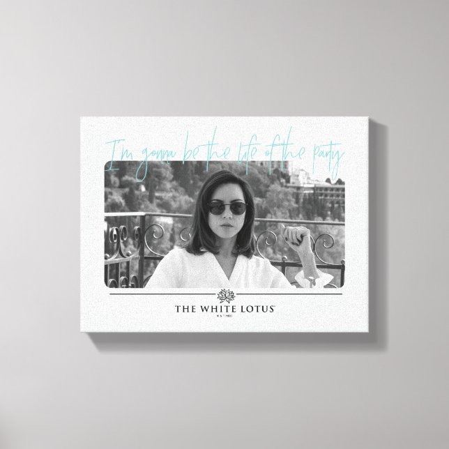 Lienzo La vida del Fiesta - El Lotus blanco (Anverso)