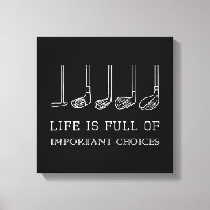 Lienzo La vida divertida está llena de importantes clubes