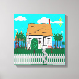 Lienzo La Vida En La Playa