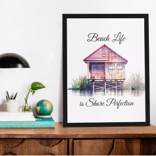 Lienzo La vida en la playa es la perfección de la orilla