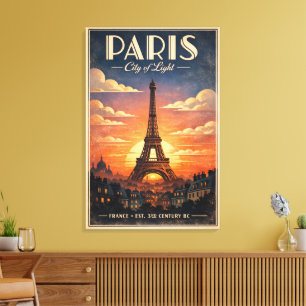 Lienzo La vida en París