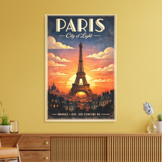Lienzo La vida en París