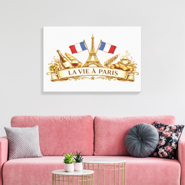 Lienzo La vida en París (Insitu (Sala de estar))