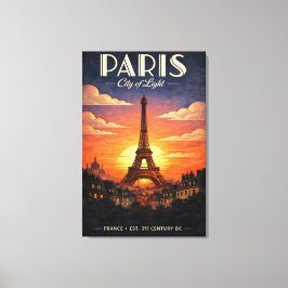 Lienzo La vida en París