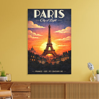 Lienzo La vida en París