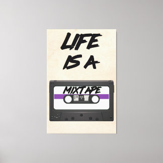Lienzo la vida es una cinta de mezclas cita inspiradora