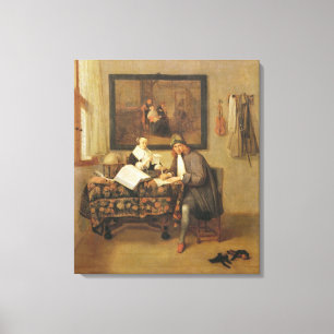 Lienzo La vida estudiosa, 1662