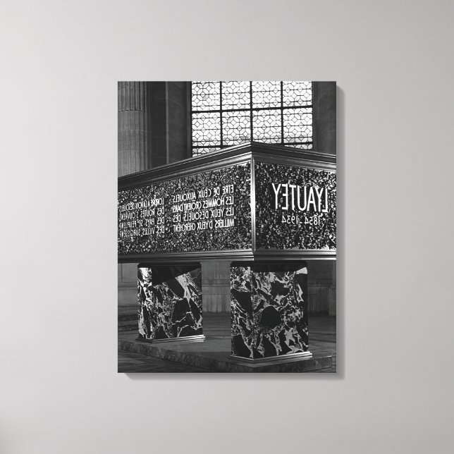 Lienzo La vieja tumba Lyautey del Mariscal de París en Fr (Anverso)